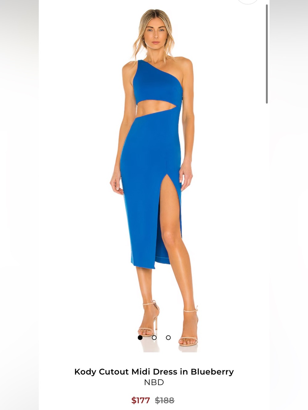 Revolve NBD Kody Cutout Midi Dress